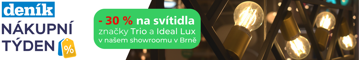 Banner - Zaoszczędź 30% na lampach Trio i Ideal Lux dzięki promocji Tydzień Zakupów z Deníkiem