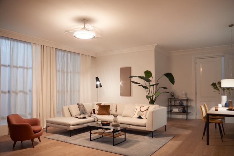 Wentylator sufitowy Philips ze źródłem światła LED